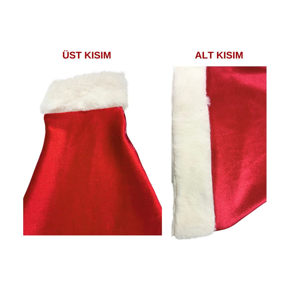 Tegan Unisex Seksi Kadife Yılbaşı Şapkası TG279302 - Görsel 3