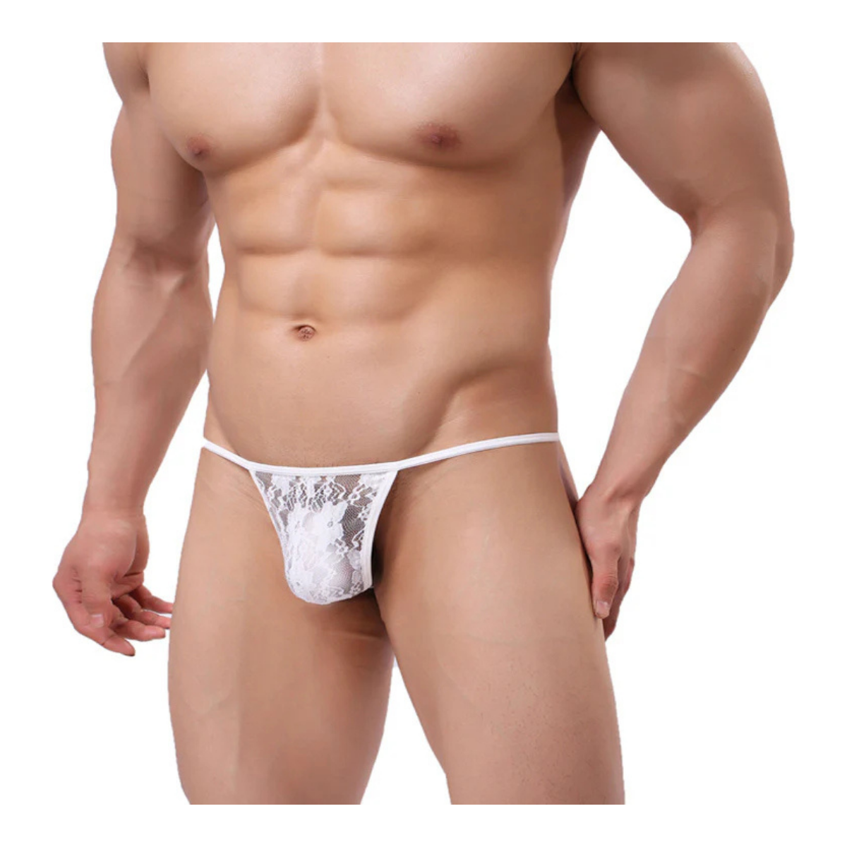 Tegan Fantazi Dantelli Erkek Iç Çamaşırı String Tanga TG274581 - Görsel 3
