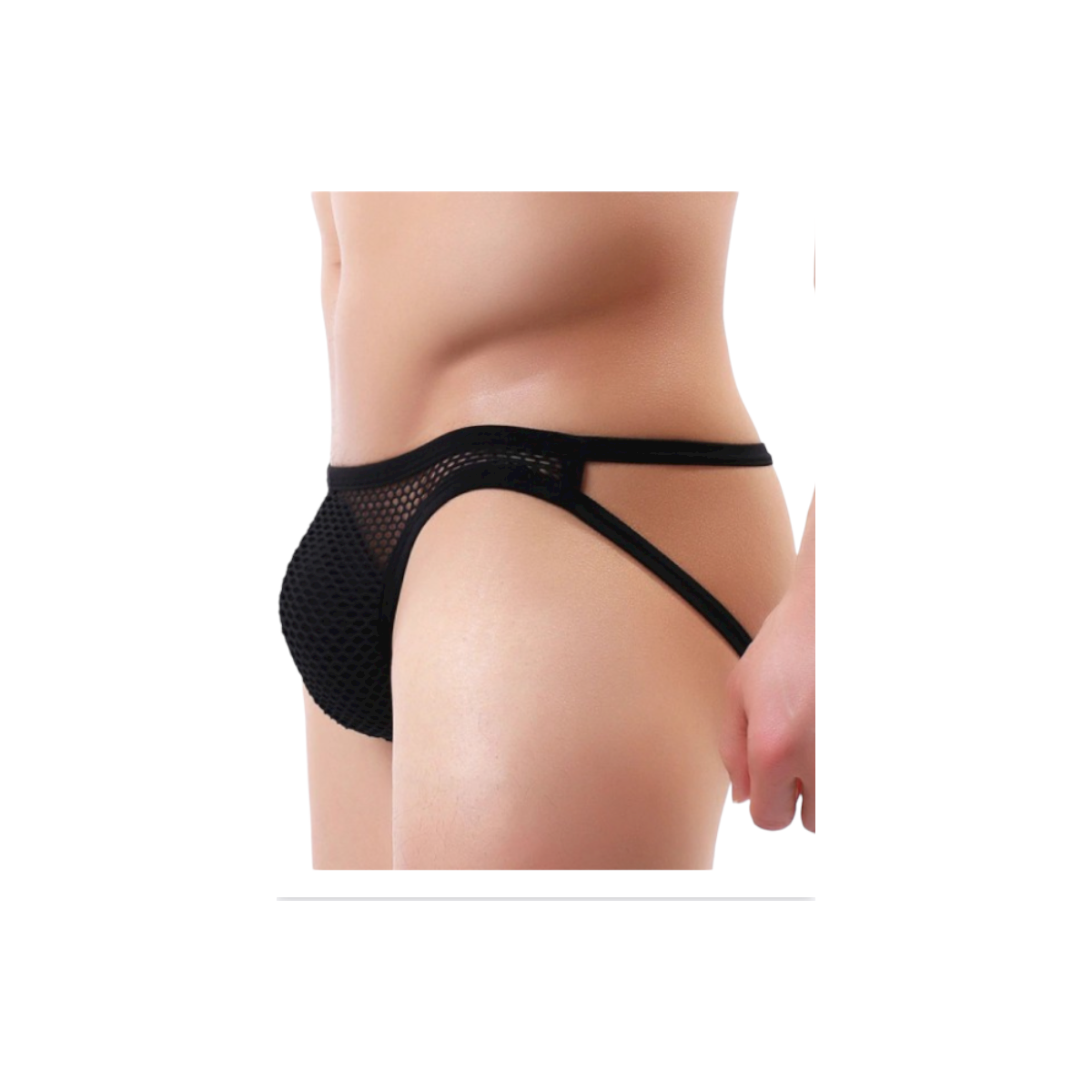 Tegan Fantezi Arkası Açık Seksi File Erkek Kilot ( PEDSİZ ) TG2710130 - Görsel 2