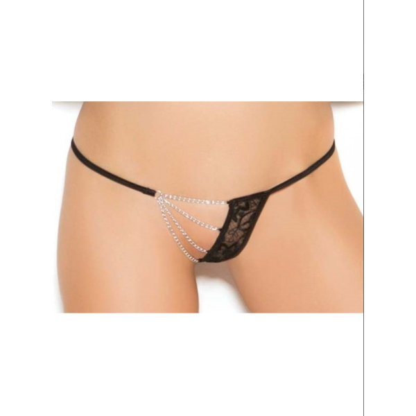 Tegan Fantezi Zincirli Dantelli String-Tanga TG271294