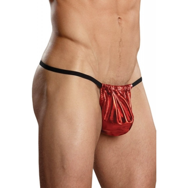 Tegan Fantazi Kımızı Lame Erkek String-Tanga TG274580