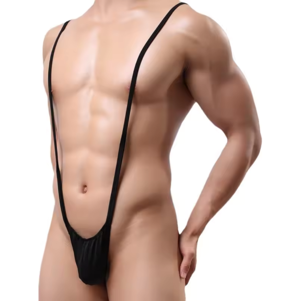 Tegan Fantezi Lastikli Siyah Erkek String – Tanga TG274616