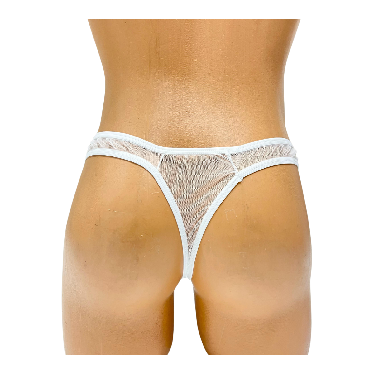 Tegan Fantezi Seksi Beyaz Transparan Erkek İç Çamaşırı TG274584 - Görsel 3